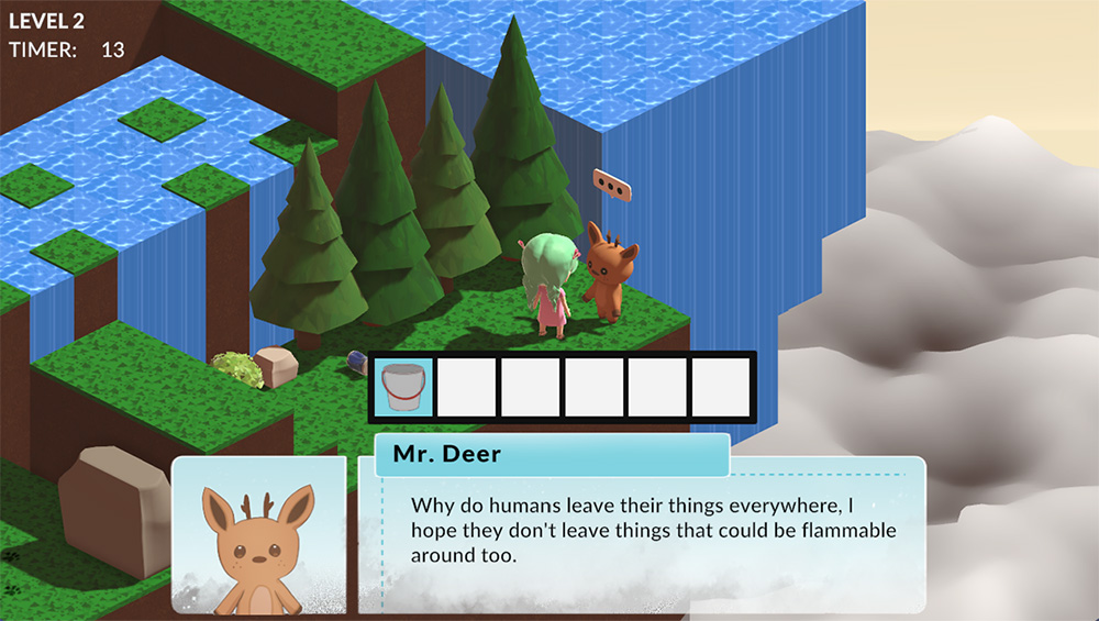 A screenshot of a Level 2 dialogue with an NPC character.