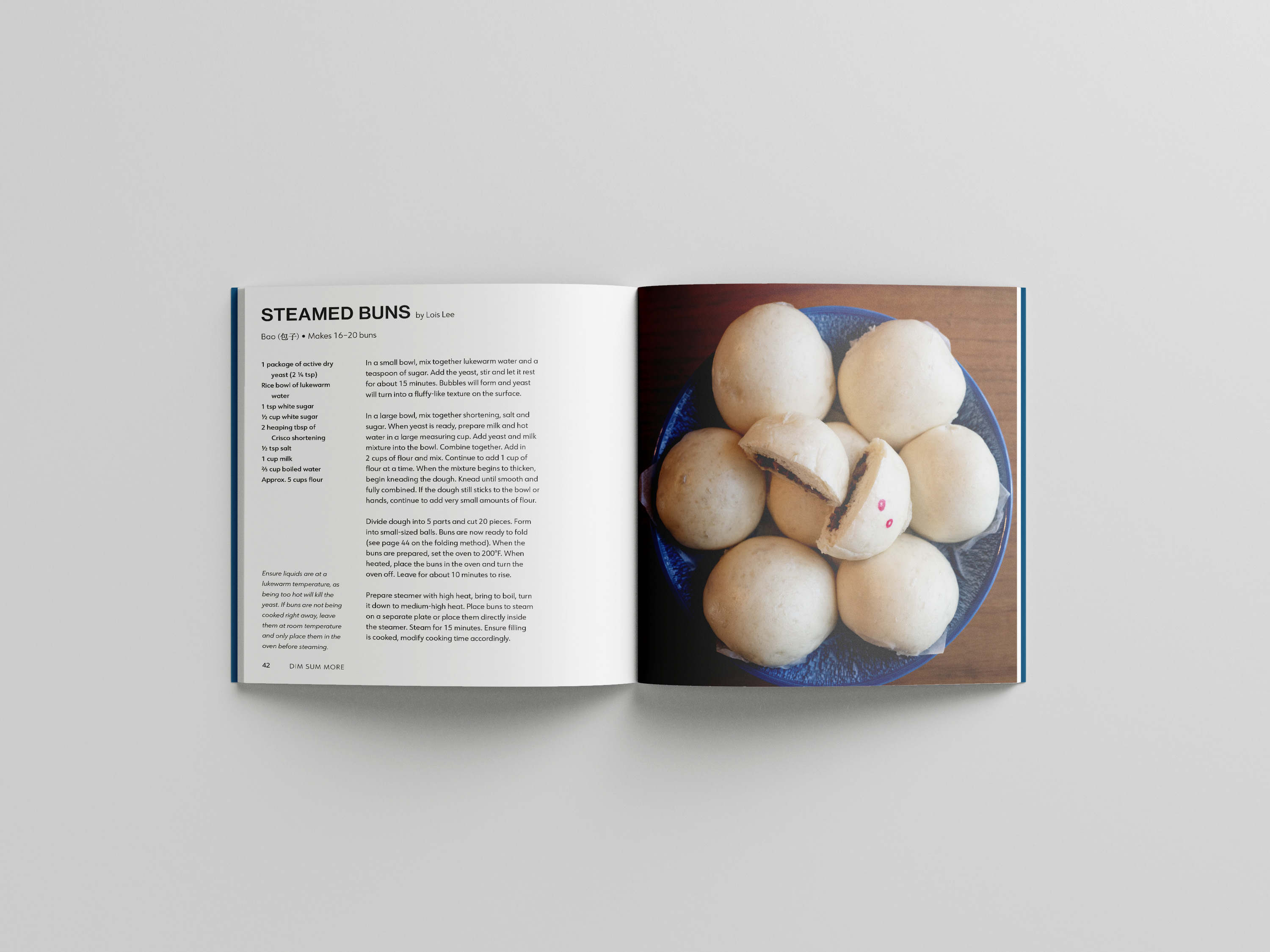 Recipe on making Steamed Buns.