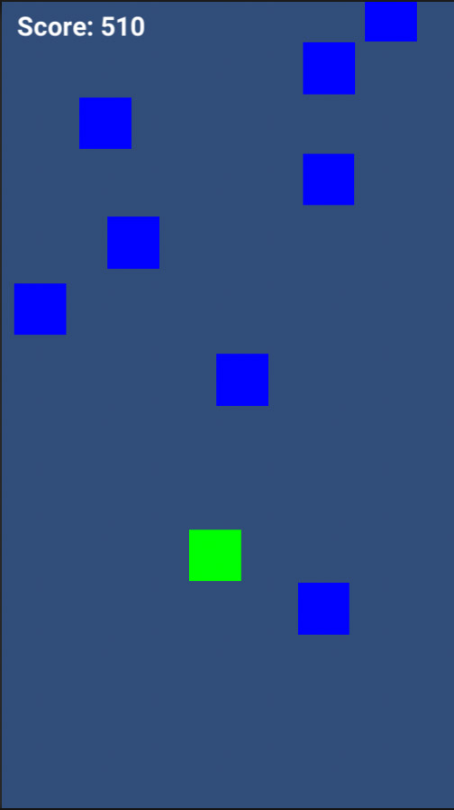 A snapshot of the games development by using simple shapes.