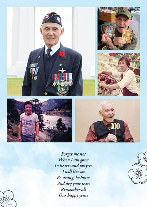 Memorial Card Charlie Back.