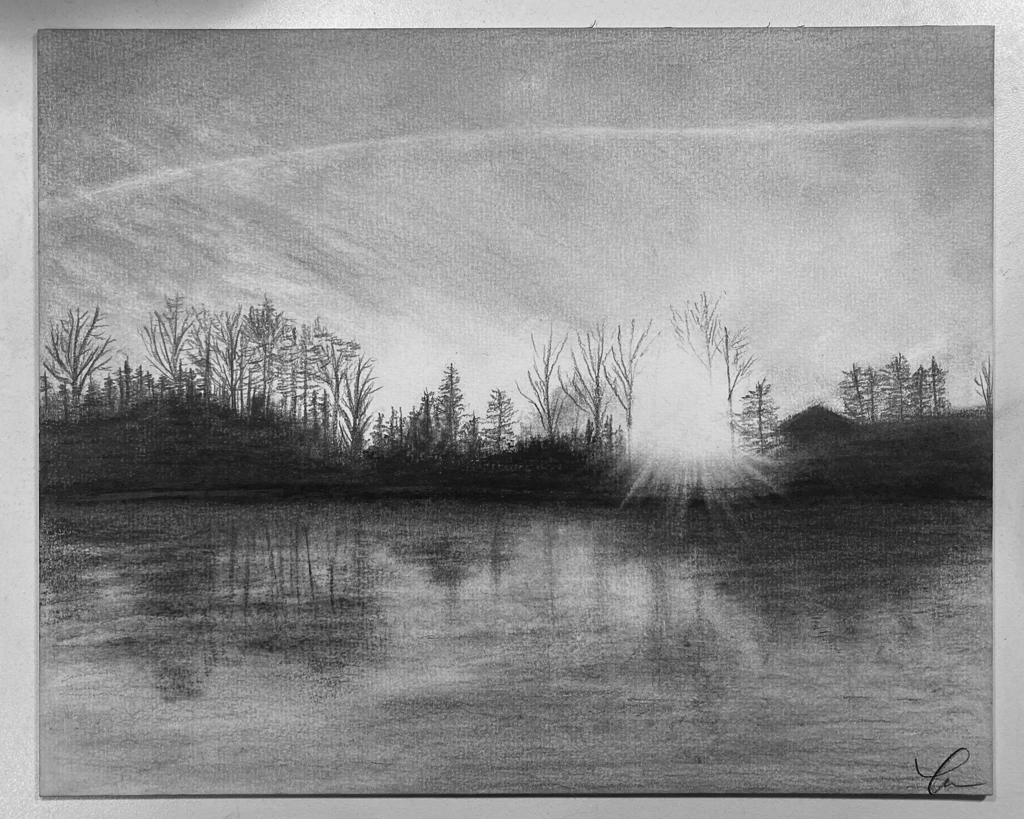 Landscape drawing.