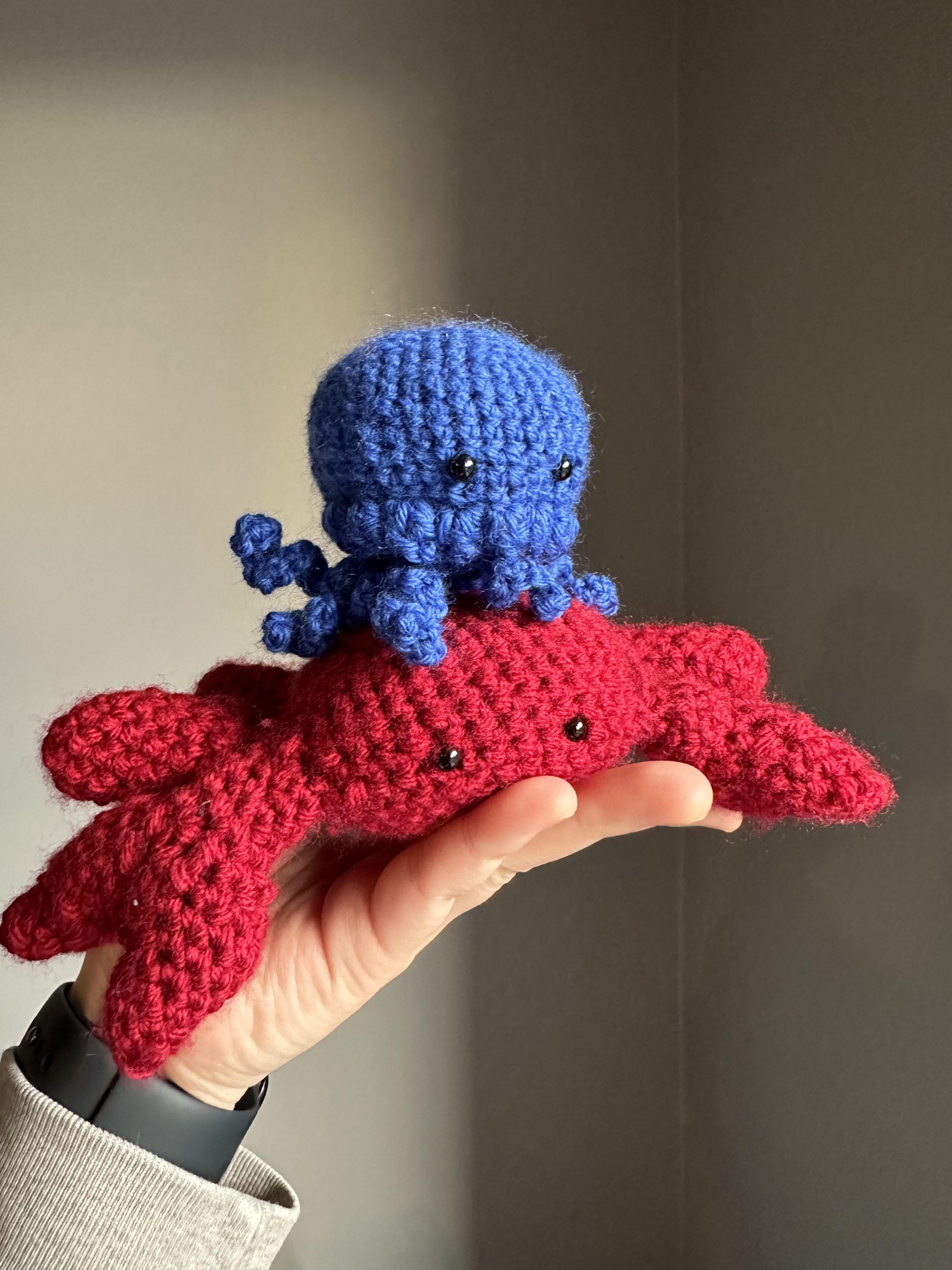Crochet plushies.
