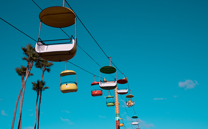 A picture taken at the Santa Cruz Boardwalk by Taylen Lee-Chin.